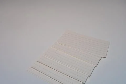Stack of index cards Stock Photos