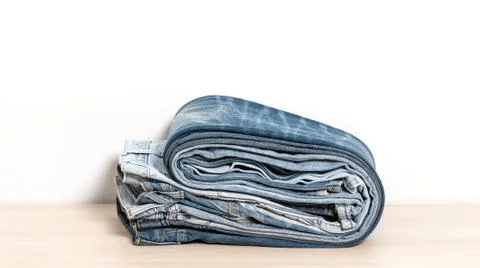 Stack of Jeans Stock Photos