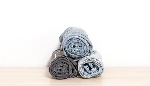 Stack of Jeans Stock Photos