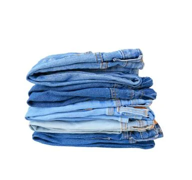 Stack of jeans Stock Photos