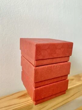 Stack jewellery box for gift Stock Photos