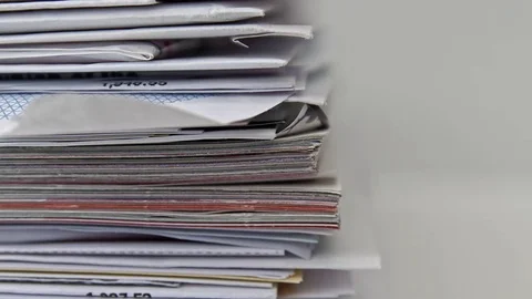 Stack of junk mail stock footage Stock Footage 82062087