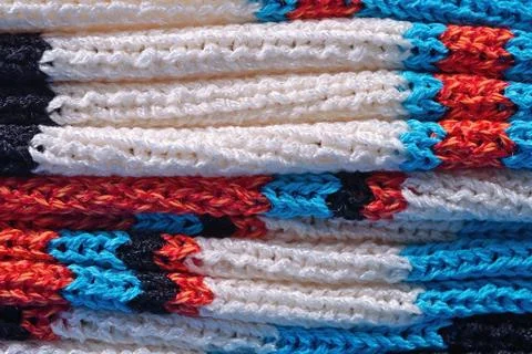 Stack of  knitted closeup Stock Photos