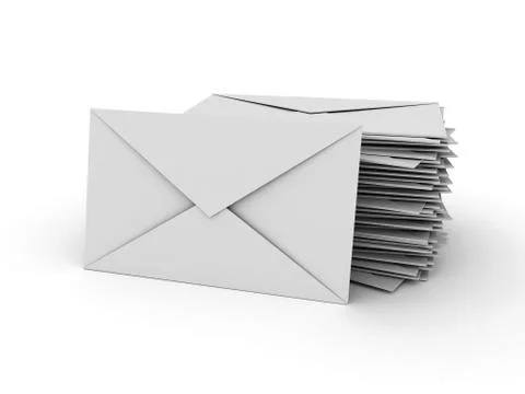 Stack of Letters Stock Illustration