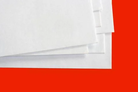 Stack of letters Stack of letters, isolated on red background Copyright: x... Stock Photos