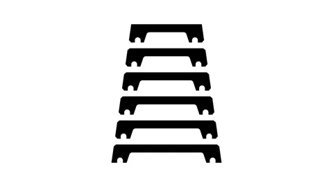 Stack lock animation Stock Footage 326727951