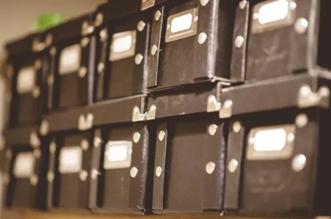 Stack of a lot of brown boxes - great for a cool background Stock Photos