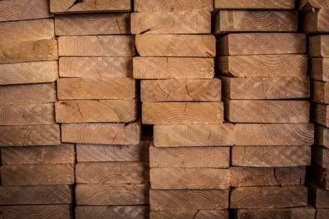 Stack of lumber Stock Photos
