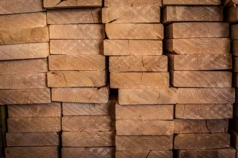 Stack of lumber Stock Photos