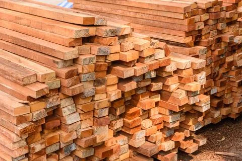 Stack of lumber Stock Photos