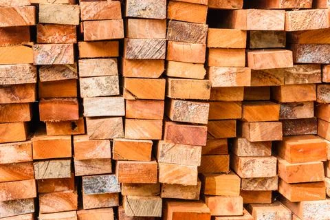 Stack of lumber Stock Photos