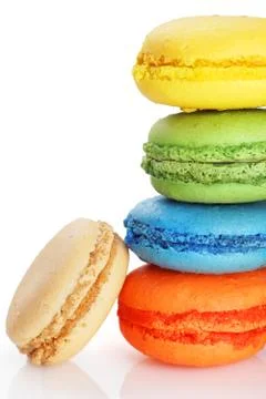 Stack of macaroons Stock Photos