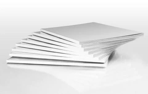 Stack of magazines with a blank cover Stock Photos