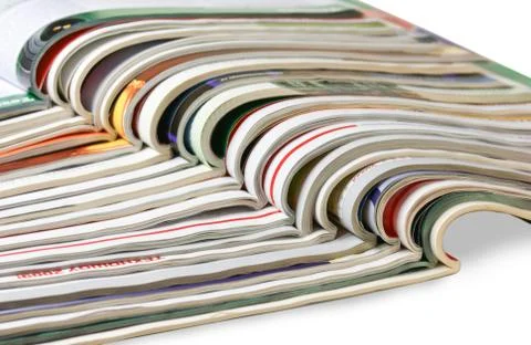 Stack of magazines Stock Photos