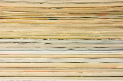 Stack of magazines 库存照片
