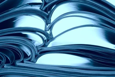 Stack of magazines Foto stock