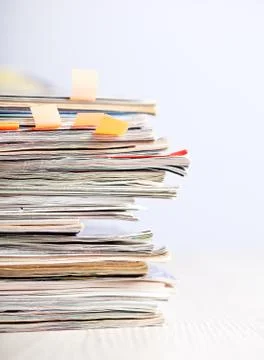 Stack of magazines Stock Photos
