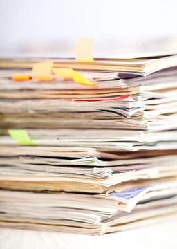 Stack of magazines Stock Photos