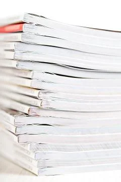 Stack of magazines Stock Photos