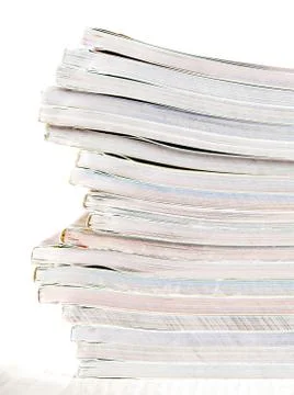 Stack of magazines Foto stock