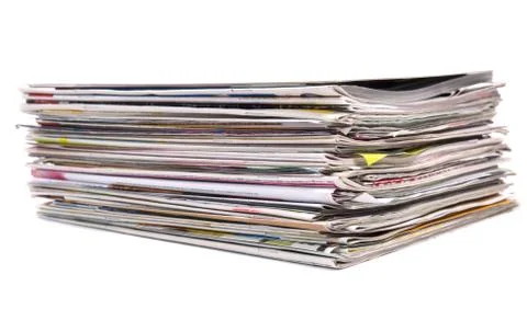Stack of magazines Stock Photos