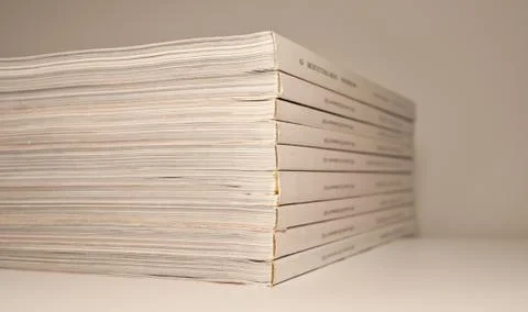 Stack of magazines Stock Photos
