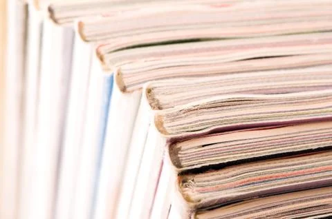 Stack of magazines Stock Photos