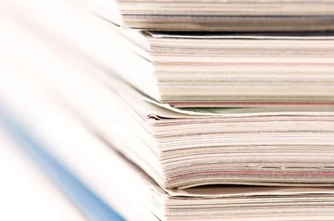 Stack of magazines Stock Photos