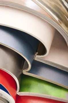 Stack of magazines Stock Photos