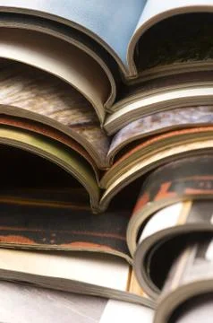Stack of magazines Stock Photos