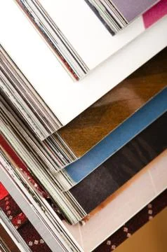 Stack of magazines Stock Photos
