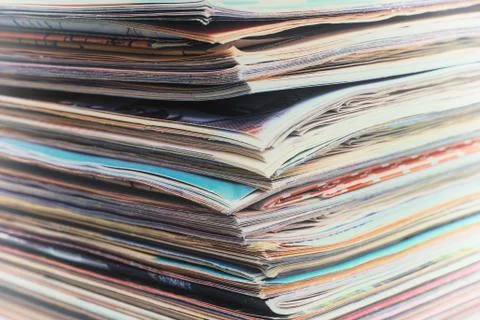 Stack of magazines Stock Photos