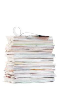 Stack of magazines Stock Photos