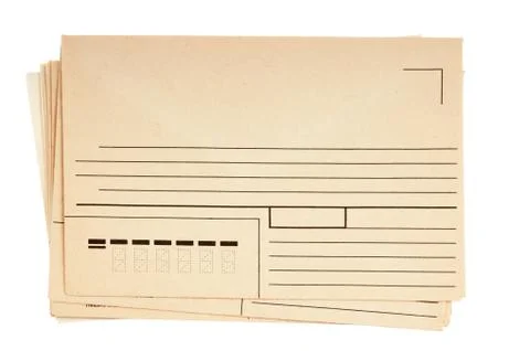 Stack of mail envelopes Stock Photos