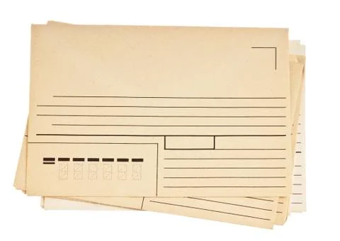 Stack of mail envelopes Stock Photos