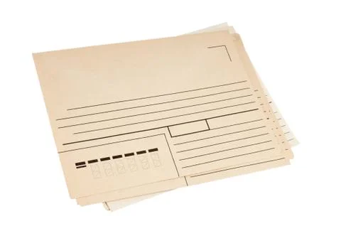 Stack of mail envelopes Stock Photos