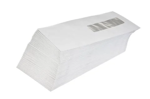 Stack of mail envelopes Foto stock