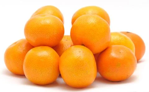 Stack of mandarines 库存照片