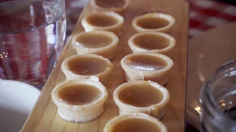 Stack of mapple sugar candies Stock Footage 109241222