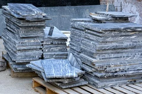 Stack of marble slab Stock Photos