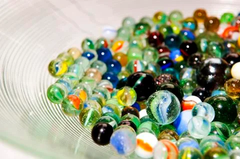 Stack of marbles Foto stock