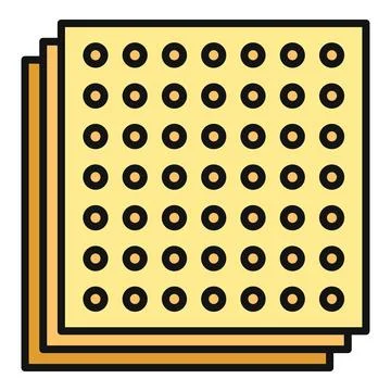Stack of matzah for passover celebration Stock Illustration