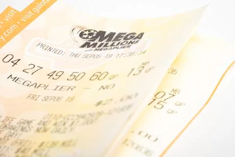 A Stack Of Mega Millions Tickets Stock Photos