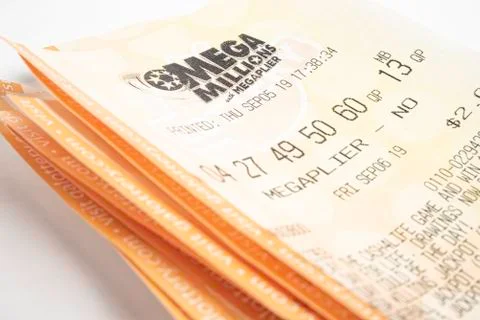 A Stack Of Mega Millions Tickets Stock Photos