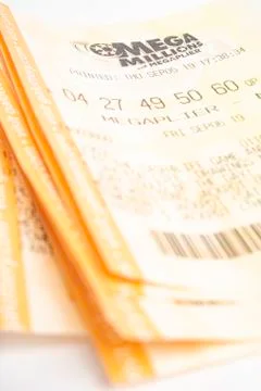 A Stack Of Mega Millions Tickets Stock Photos