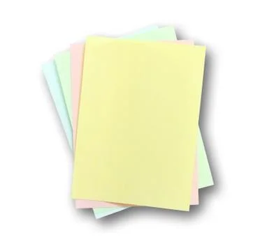 Stack of memo stick isolated on white background Stock Photos