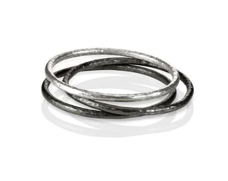 Stack Metal Bangle Bracelets Stock Photos