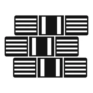 Stack of metal plates for industrial manufacturing 스톡 일러스트