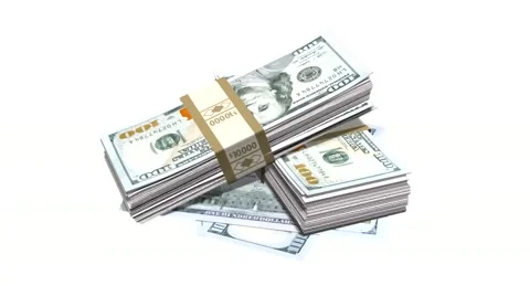 Stack of money Stock Footage 61859958