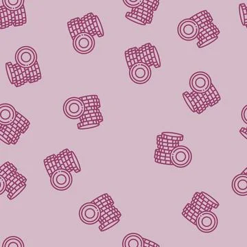 Stack money gold line seamless pattern Stock Illustration